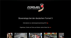 Desktop Screenshot of formel3.de