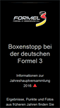 Mobile Screenshot of formel3.de