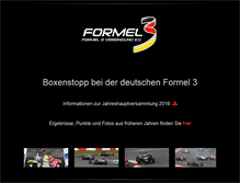 Tablet Screenshot of formel3.de